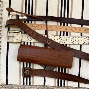 ⚜️ KENNETH COLE RETRO PRIME LEATHER SCROLL/WRAP UniSex Bohemian